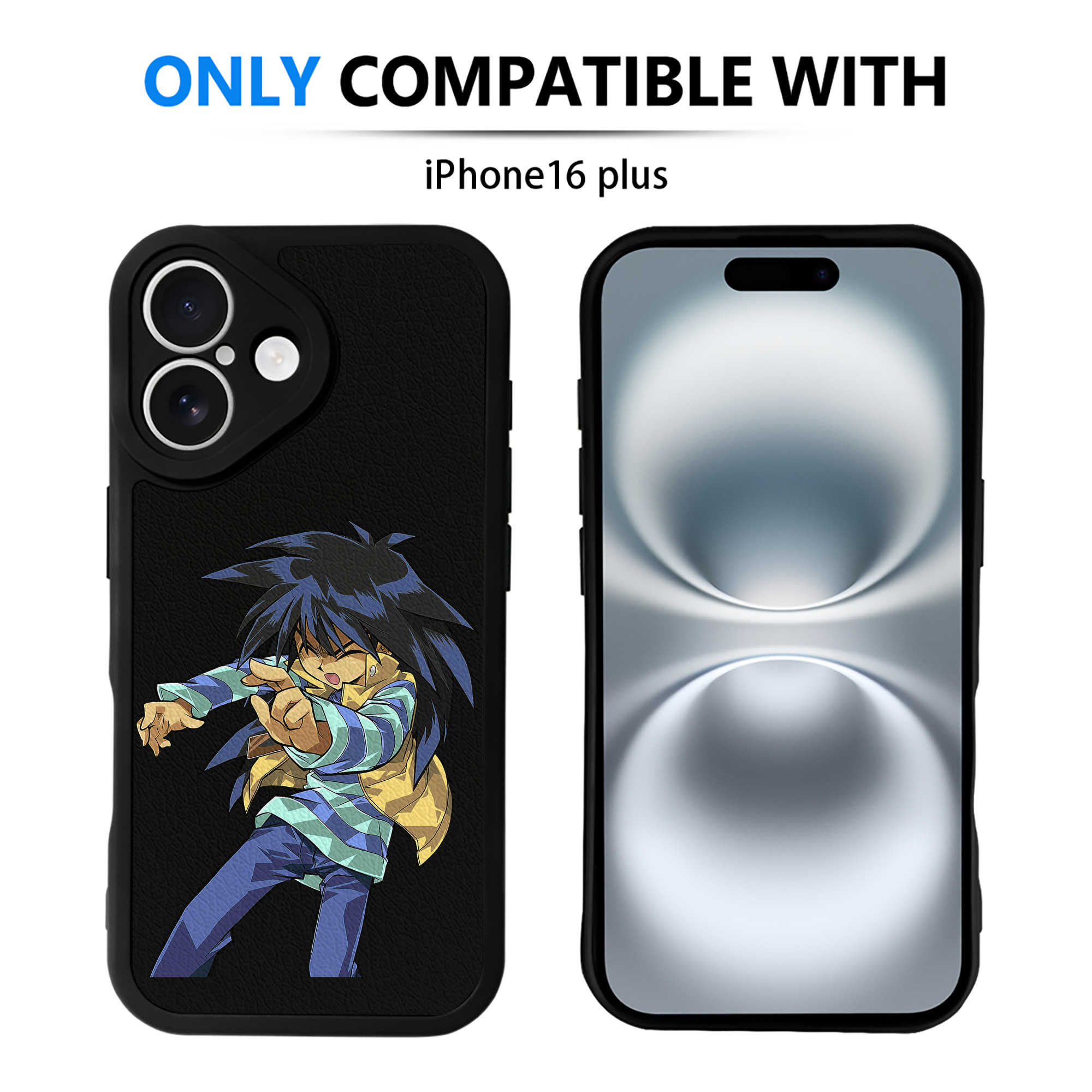 （画像用） 遊☆戯☆王 Yu-Gi-Oh! 【iPhone 16シリーズ対応】シリコンスマホケース（レザー調） 材質：シリコン